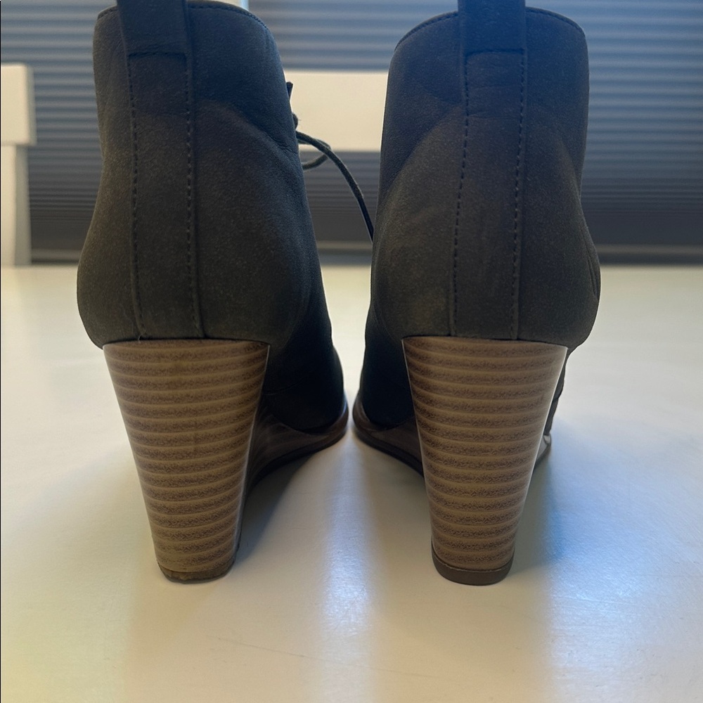 Nautica Wedge Ankle Boots green size 5.5 - Picture 4 of 7